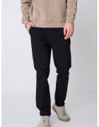 Tommy Jeans Pantaloni chino regular-fit din amestec de bumbac organic Austin - Negru