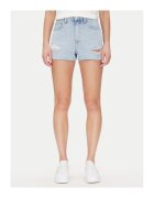 Tommy Jeans Pantaloni scurti din denim dama - albastru - bumbac-lyocell