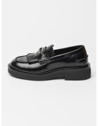Tommy Jeans Pantofi loafer din piele cu logo - Negru