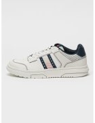 Tommy Jeans Pantofi sport cu insertii din piele - Alb optic/Bleumarin