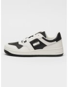 Tommy Jeans Pantofi sport cu insertii din piele - Negru/Alb optic