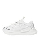 Tommy Jeans Pantofi sport de piele cu garnituri de plasa - Alb