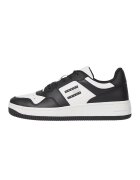 Tommy Jeans Pantofi sport de piele cu model colorblock - Negru