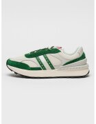 Tommy Jeans Pantofi sport de plasa cu insertii din piele intoarsa - Verde/Gri deschis