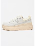 Tommy Jeans Pantofi sport din piele cu platforma Retro Basket - Alb