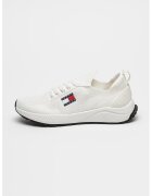 Tommy Jeans Pantofi sport din tricot cu insertii de plasa Runner - Alb murdar