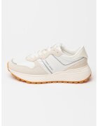 Tommy Jeans Pantofi sport low-cut cu garnituri din piele intoarsa - Caramel/Crem