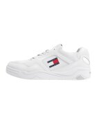 Tommy Jeans Pantofi sport low-cut de piele - Alb