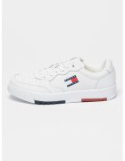 Tommy Jeans Pantofi sport low-cut de piele - Rosu/Alb optic/Bleumarin