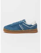 Tommy Jeans Pantofi sport uni de piele intoarsa - Albastru inchis