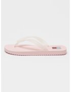 Tommy Jeans Papuci flip-flop cu logo - Roz/Transparent