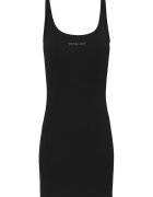 Tommy Jeans Rochie bodycon din amestec de modal cu logo brodat - Negru