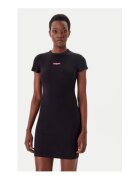 Tommy Jeans Rochie casual Dama - negru - bumbac-elastan
