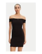 Tommy Jeans Rochie de vara - negru - 90% bumbac - 8% poliester - 2% elastan -