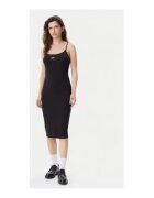Tommy Jeans Rochie de vara - negru - bumbac-elastan -