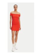 Tommy Jeans Rochie de vara - portocalie - 90% bumbac - 8% poliester - 2% elastan