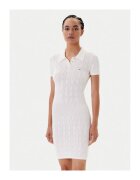 Tommy Jeans Rochie tricotata de dama - ecru - 50% viscoza - 28% poliester - 22% poliamida -