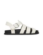 Tommy Jeans Sandale dama - piele naturala - Alb/Negru