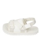 Tommy Jeans Sandale din material textil cu velcro - Alb fildes