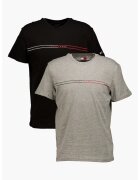 Tommy Jeans Set de tricouri slim-fit - 2 Piese - Negru/Gri deschis melange