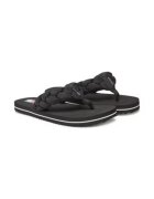 Tommy Jeans Slapi dama textil - Negru