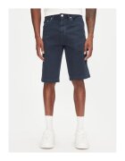 Tommy Jeans Sorturi din material textil pentru barbati - Bleumarin - 97% bumbac organic - 3% elastan -
