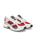 Tommy Jeans Tenisi barbati - piele naturala - alb/rosu -