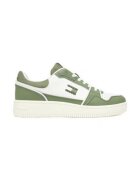 Tommy Jeans Tenisi barbati - piele naturala - alb/verde -