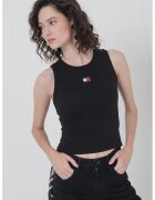Tommy Jeans Top cu aplicatie logo discreta - Negru