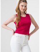 Tommy Jeans Top slim fit cu detaliu logo