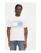 Tommy Jeans Tricou barbati - ecru - 100% bumbac -