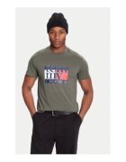 Tommy Jeans Tricou Barbati - Kaki - 100% bumbac - Kaki