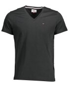 Tommy Jeans Tricou barbati Regular fit bumbac organic cu anchior negru - Black Grain
