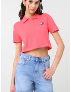 Tommy Jeans Tricou crop polo Badge