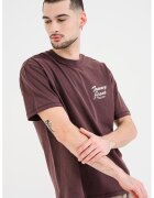 Tommy Jeans Tricou cu decolteu la baza gatului si detaliu cu logo pe piept - Violet prafuit