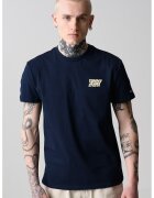 Tommy Jeans Tricou cu detaliu logo pe piept - Albastru ultramarin