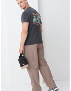 Tommy Jeans Tricou cu imprimeu grafic - Portocaliu pal/Verde pal/Gri inchis
