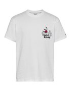 Tommy Jeans Tricou cu imprimeu logo - Alb