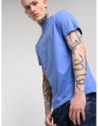 Tommy Jeans Tricou cu imprimeu logo - Albastru lavanda