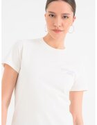 Tommy Jeans Tricou cu imprimeu pe spate - Crem