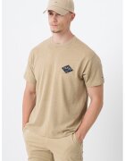 Tommy Jeans Tricou cu logo - Negru stins/Bej inchis