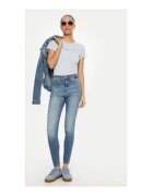 Tommy Jeans Tricou Dama - Albastru deschis - 100% bumbac -