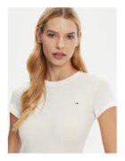 Tommy Jeans Tricou Dama - bumbac - alb -