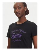 Tommy Jeans Tricou Dama - bumbac - negru -