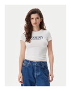 Tommy Jeans Tricou dama - Ecru - 100% bumbac - Ecru