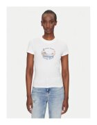Tommy Jeans Tricou Dama - Ecru - bumbac
