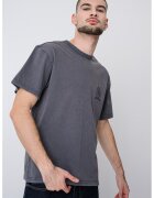 Tommy Jeans Tricou de bumbac cu aspect decolorat - Gri cenusiu