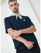 Tommy Jeans Tricou de bumbac cu imprimeu pe partea din spate - Alb/Bleumarin