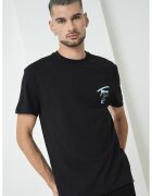 Tommy Jeans Tricou de bumbac Signature City - Alb/Negru/Albastru