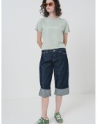 Tommy Jeans Tricou din amestec de bumbac cu broderie logo - Verde fistic